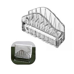 Porta Guardanapos De Cristal De Chumbo Radial 7,5cm X 12cm X 10,5cm Lyor
