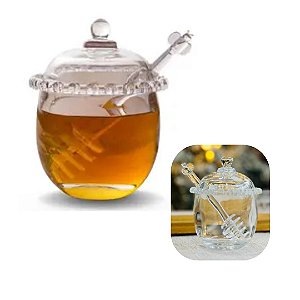 Meleira em Cristal Com pegador de Coração 9,5x12cm Lyor Premium