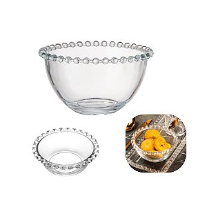 Bowl em Cristal de Coração 13x6,5cm Para Molhos e Preparos Lyor