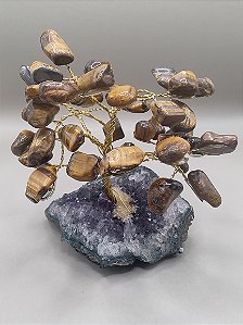 Árvore da Vida em olho de tigre