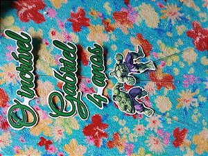 Topper de Bolo Luxo Personalizado
