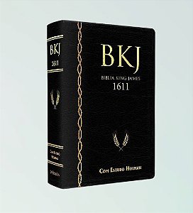 Bíblia King James 1611 Com Estudo Holman Capa Preto Luxo