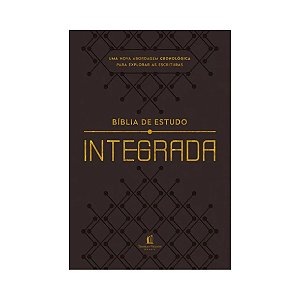 BIBLIA DE ESTUDO INTEGRADA MARROM CAPA LUXO