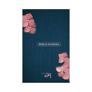 Biblia A21 capa dura - Feminina com flores