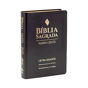 Biblia ARC com Harpa Cristã - Capa Luxo Preto