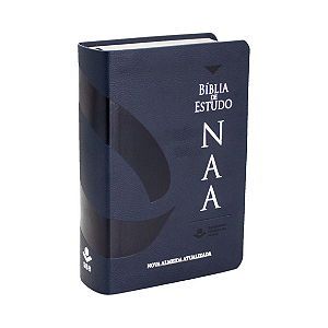 Biblia de Estudo NAA - Tamanho Portáil - Azul