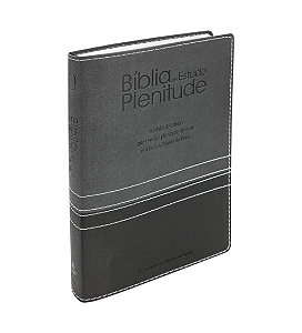 Biblia de Estudo Plenitude - Cinza Escuro