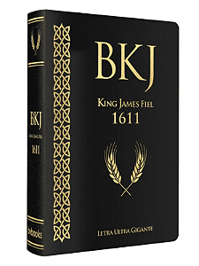 BIBLIA KING JAMES FIEL 1611 - ULTRAGIGANTE PRETO LUXO