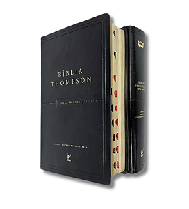 Biblia Thompson | Letra Grande | Capa Luxo Preta C/ indice
