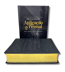 BIBLIA DE ESTUDO APLICACAO PESSOAL GRANDE LUXO PRETA (NVT)