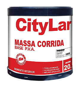 Barrica Massa Corrida PVA 14 L 20 Kg CITYLAR - EXTRACRILL