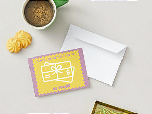 Cartão Presente em diferentes valores