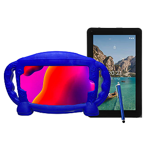 Case Infantil para Tablet DL 7 Polegadas Azul + Caneta Touch