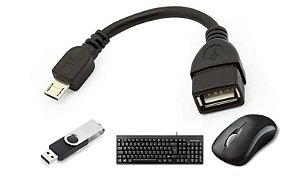 Cabo OTG Adaptador Micro USB/USB Conecte Pen Drive Mouse etc