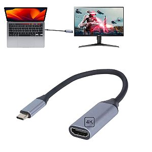 Cabo Conversor Tipo C p/ HDMI 4K para Imac Macbook Ipad 3.1