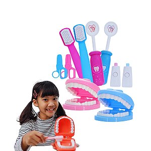 Maleta Kit Dentista Infantil Dentista 4 Peças Rosa Pakitoys :  : Brinquedos e Jogos