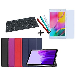 Capa p Tablet A7 LITE + Teclado + Película + Caneta Touch