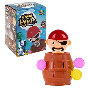 Jogo Barril Pirata em Ação: Brinquedo Infantil Pula Pirata