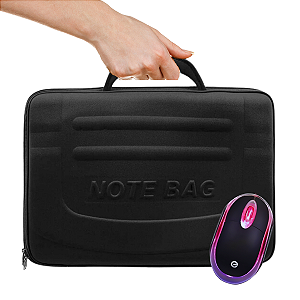 Capa Case Maleta Para Notebook de até 15,6 Polegadas + Mouse