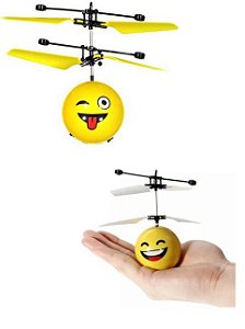 Helicóptero de Emoji  Com sensor de movimento Smilecóptero