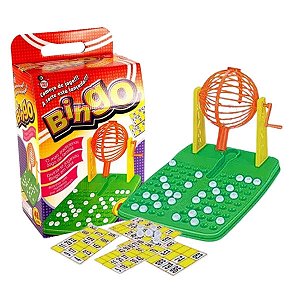 Jogo Bingo com 48 Cartelas Brinquedo Diversão em Família