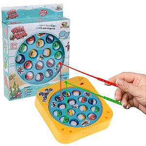 Brinquedo Pesca Pega Peixe Infantil Jogo Clássico Divertido