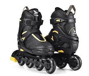Patins Inline Regulável Tamanho 33-36 M Preto Atrio - ES306