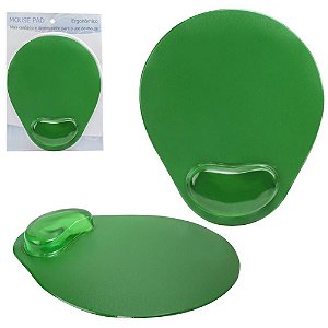 Mouse pad Ergonômico com apoio de Pulso em gel Verde Confort