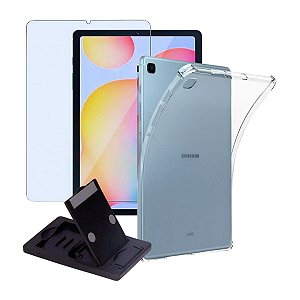 Capa + Película + Suporte P/ Tablet Galaxy S6 Lite P610 P613