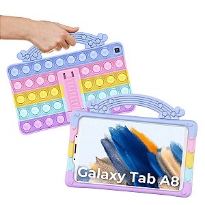 Capa infantil adaptável para Tablet Galaxy Tab A8 X200 X205