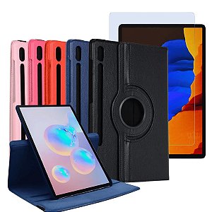 Capa Giratória P/ Tablet Galaxy Tab S7 Fe + Película 12.4"