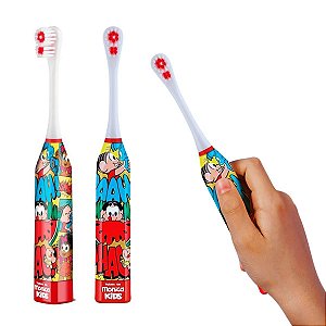 Escova Dental Infantil Elétrica da Monica Health Pro Limpeza Bucal e Diversão