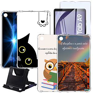 Capa P/ Tablet Tab A9 Plus 11 + Película De Vidro + Suporte