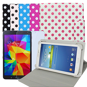 Capa com Suporte e Fecho Magnético p/ Tablet HD 8 Polegadas + Película
