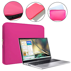 Case Lisa Rosa Pink Capa Para Notebook Acer Nitro V15 15,6 Polegadas