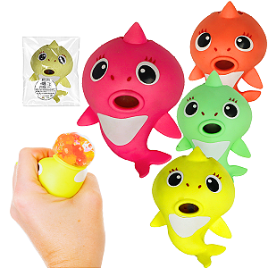 Tubarão Colorido Anti Estresse Bichinho de Apertar Macio