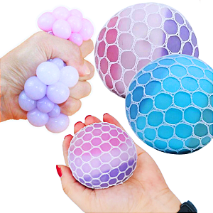 Bolinha Anti Estresse Colorida Macia e Relaxante Brinquedo de Apertar