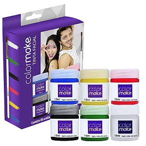 Kit 6 Tintas p/ Rosto