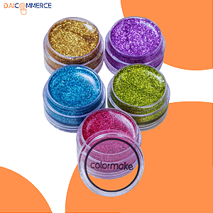Kit 5 Cores 4g Cada Com Glitter - sem a caixa