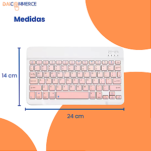 Película de Vidro p/ Tablet Galaxy Samsung Tab S6 Lite + Teclado e Mouse s/ Fio + Suporte Universal
