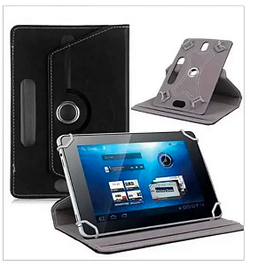 Atacado Com 25 Capas Giratória P/ Tablet 10 Polegadas Universal - Preta