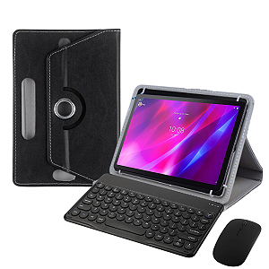 capa giratória de 10 teclado e mouse Bluetooth p/ Lenovo p11 plus