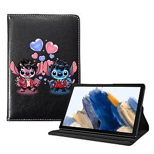 capa giratória galaxy a8 x200 / x205 stitch e angel