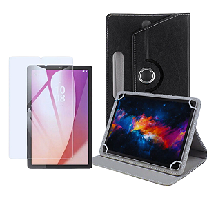 Capa Giratória C/ Suporte Para Tablet Lenovo Tab M9 + Película de Vidro