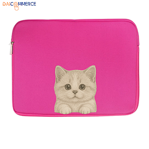 Luva Pasta Rosa Neoprene p/ Notebook Hp 256r