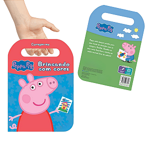 Livro Educativo de Colorir e Ler da  Peppa Pig e sua Família