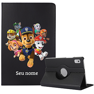 Capa Giratória Infantil Para Tablet Lenovo Tab M9 Da Patrulha Canina