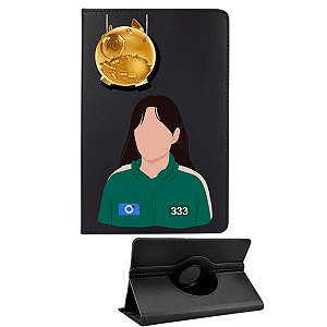 Capa Giratória Personalizada Round 6 para Tablet Samsung Galaxy Tab S10 Fe