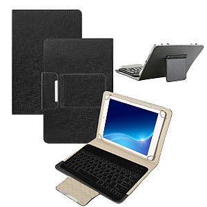 Capa com Teclado Bluetooth para Tablet 10" Universal Removível Magnético - Compatível com Xiaomi Redmi Pad SE