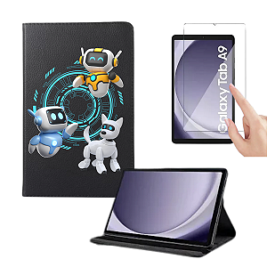 Kit Capa Protetora Samsung A9 Estampa Robô + Película de Vidro Temperado | Design Moderno e Proteção Total
